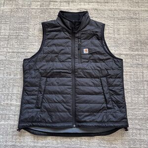 Carhartt Rain Defender Puffer Vest Womens XL Black Quilted Workwear Gorpcore